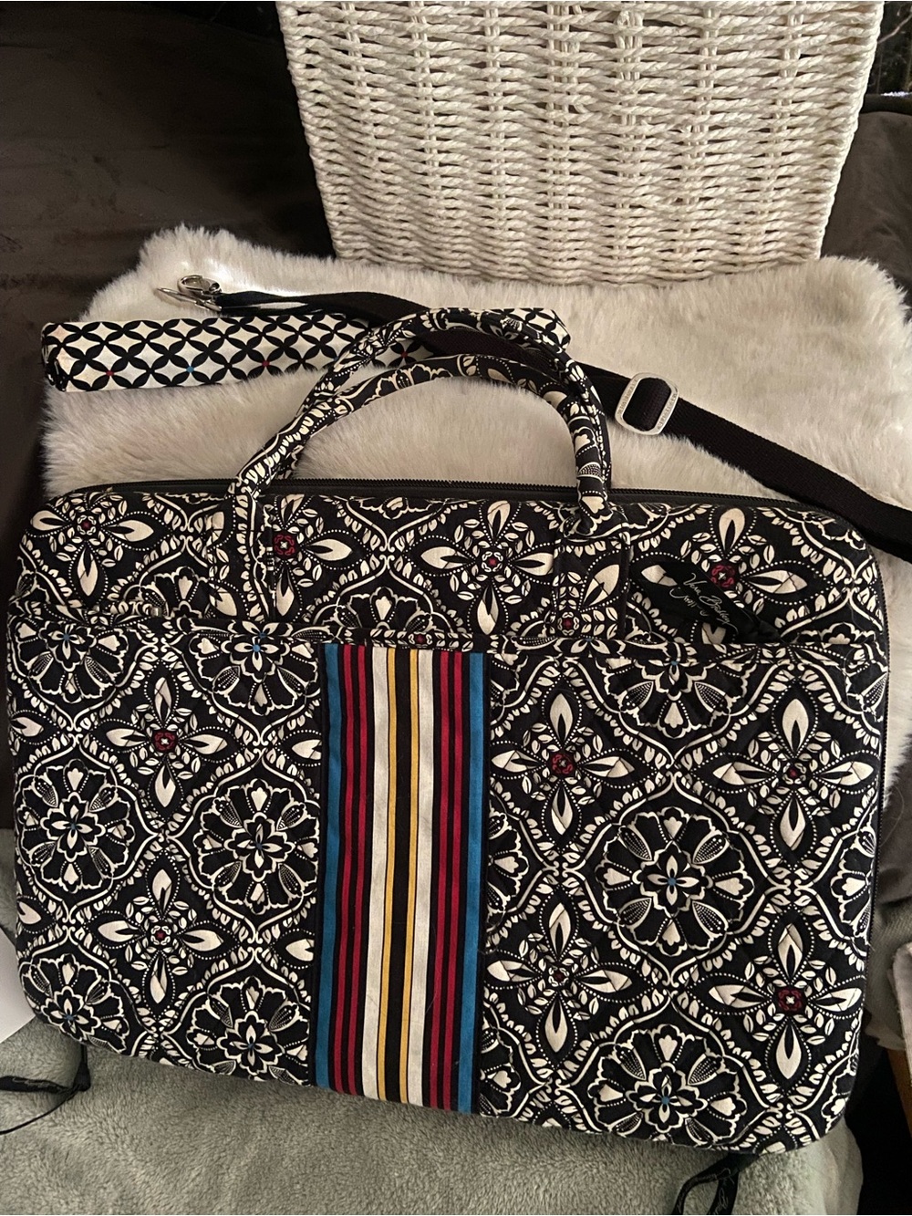 Vera Bradley Barcelona Laptop Bag.